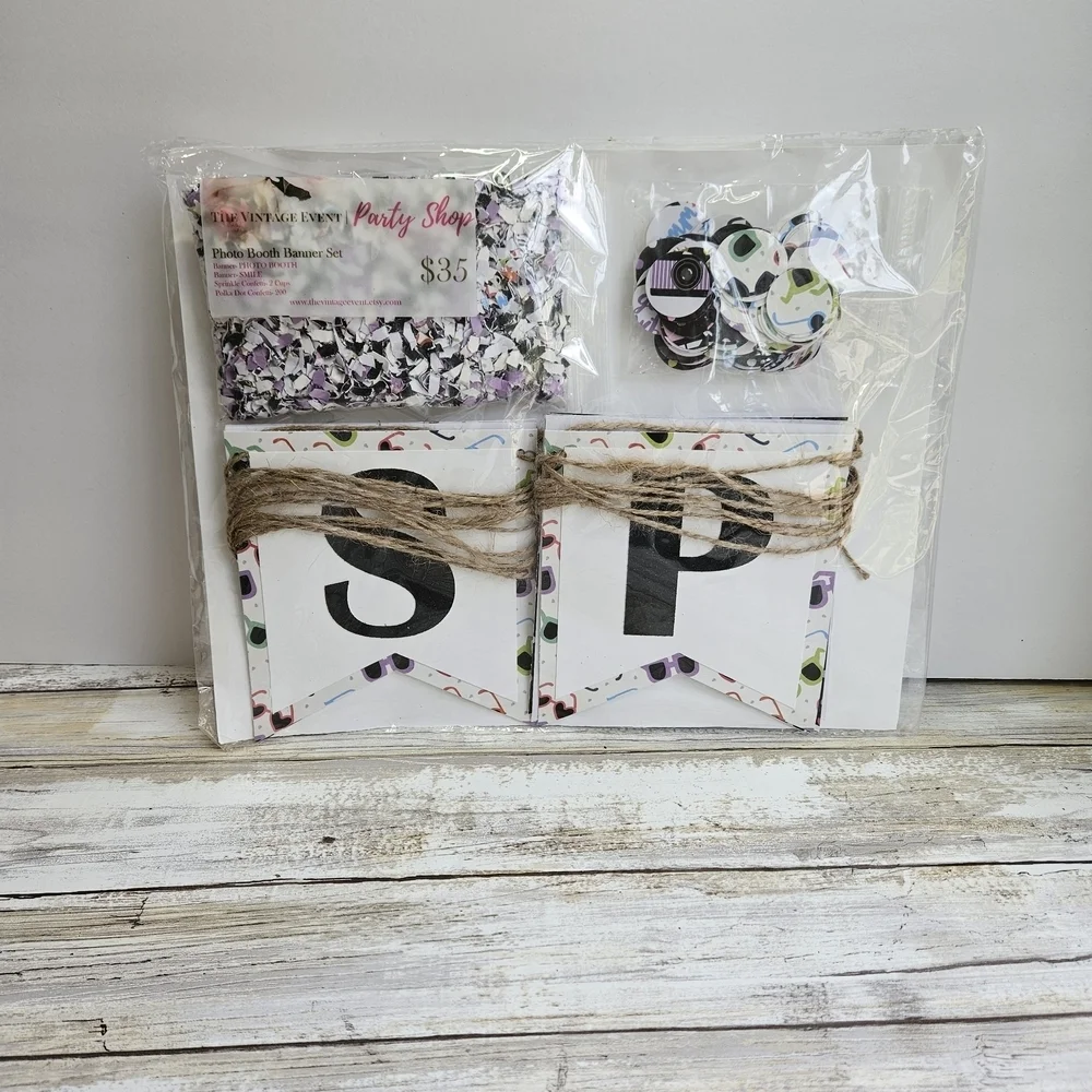 Photobooth Banner Set: SMILE & PHOTOBOOTH